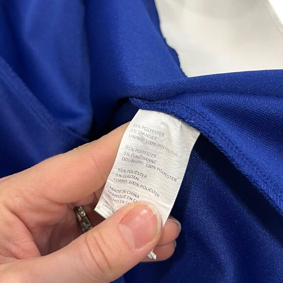 Esteban Cortazar Blue Flamenco Flare Midi Dress 4 - Picture 5 of 5